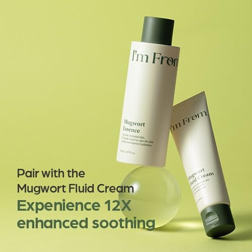 I’m From Mugwort Essence, Deep Calming Essence for Sensitive Skin, Hydrating & Skin Balancing, Vegan Korean Skin Care